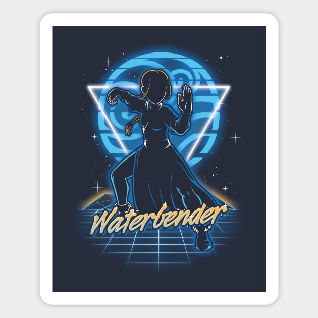 Retro Waterbender Magnet by Olipop